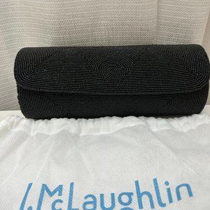 J.McLaughlin black beaded clutch